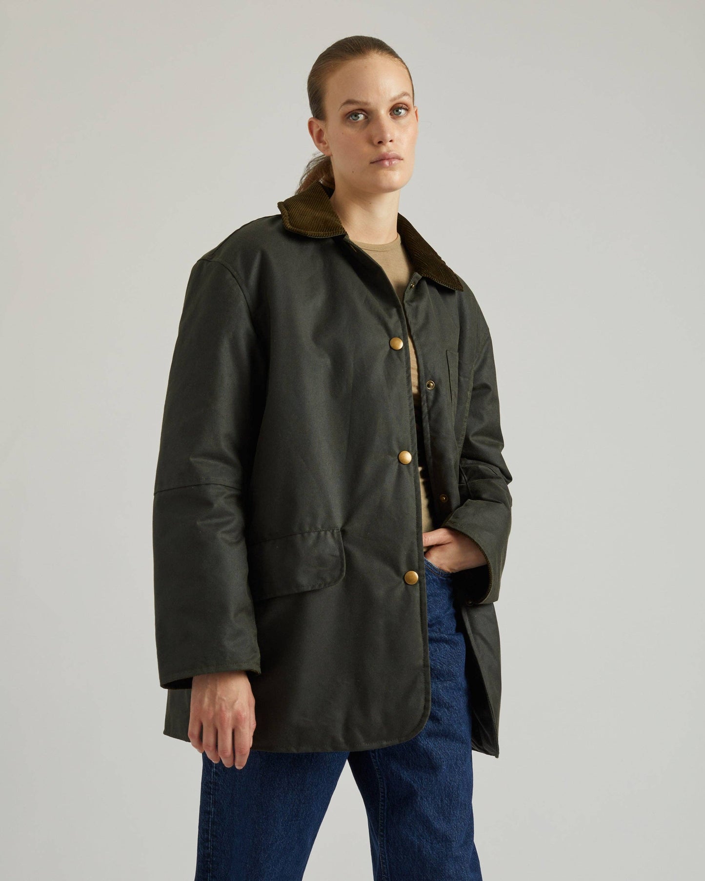 Billy Women's Padded Oversize Waxed Jacket