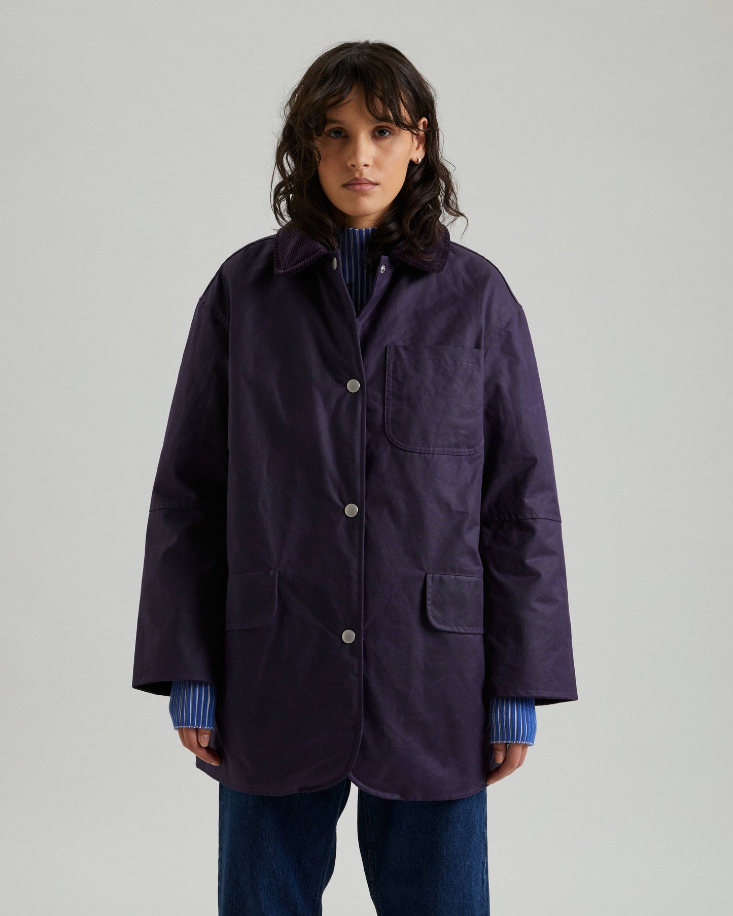 Billy Women's Padded Oversize Waxed Jacket