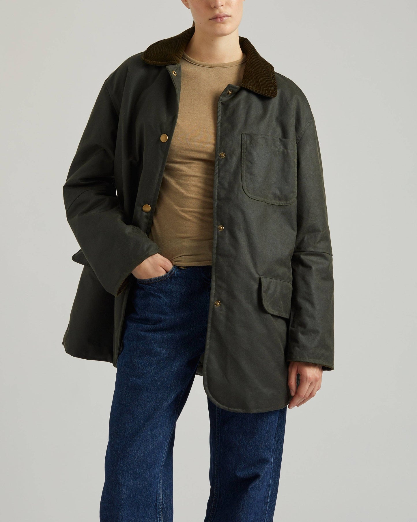 Billy Women's Padded Oversize Waxed Jacket