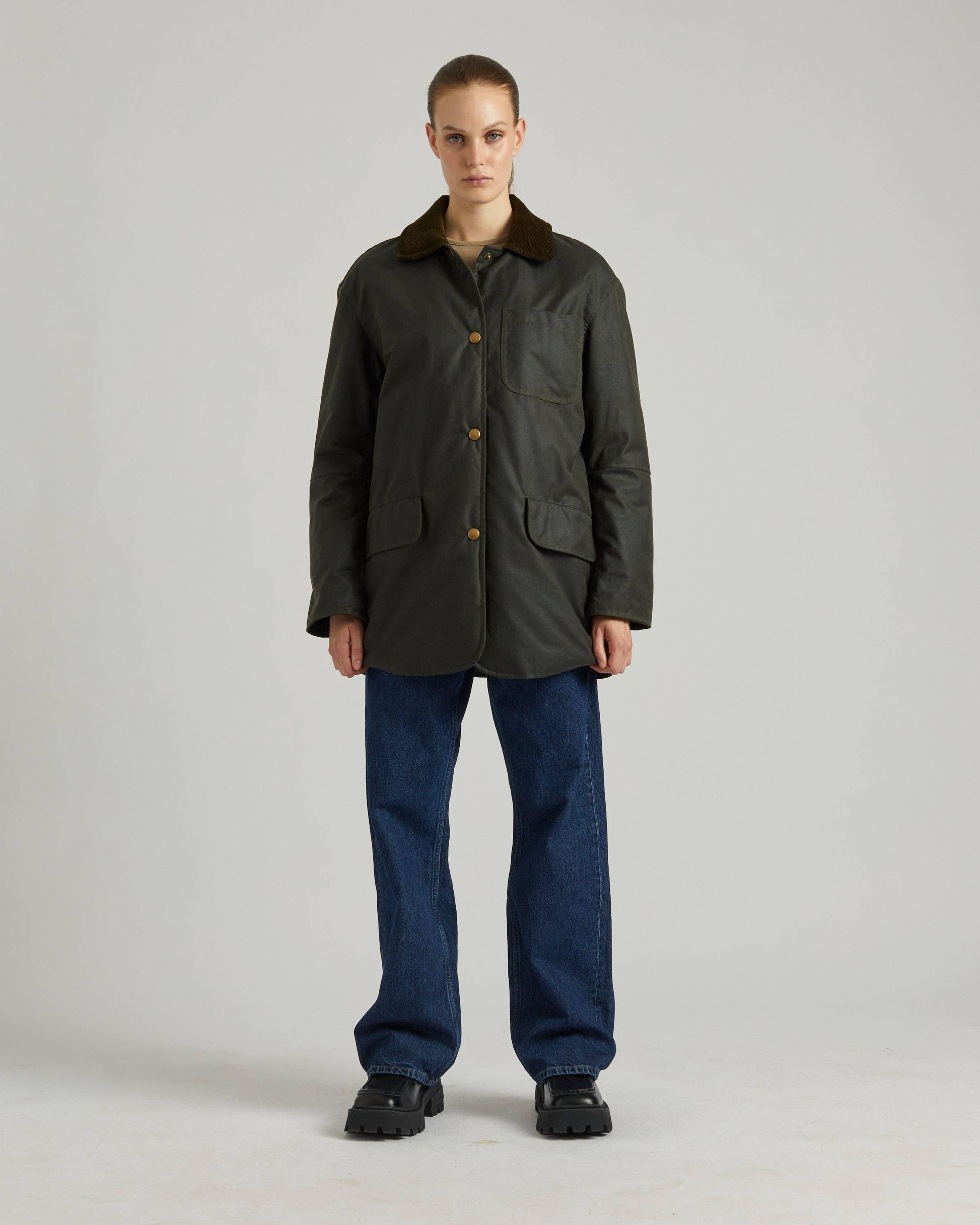 Billy Women's Padded Oversize Waxed Jacket